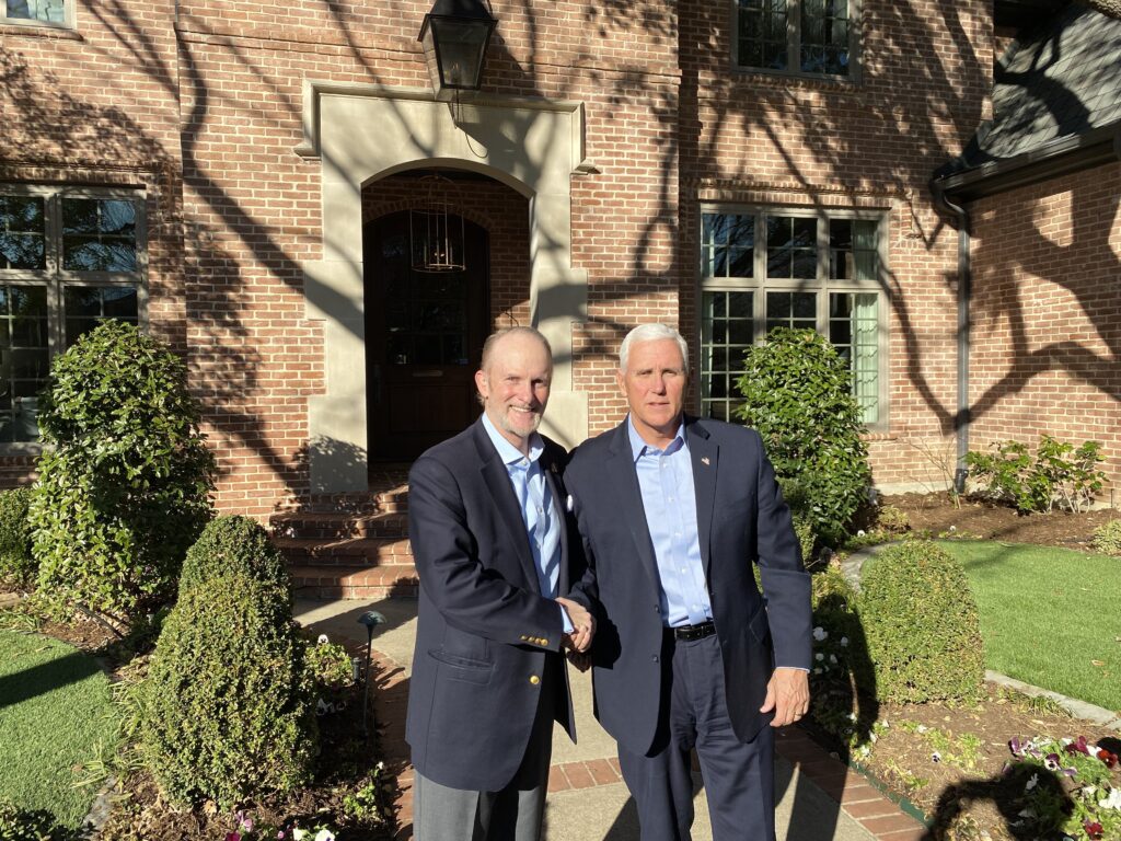 Mr. Gregory Slayton and Former VP Mike Pence